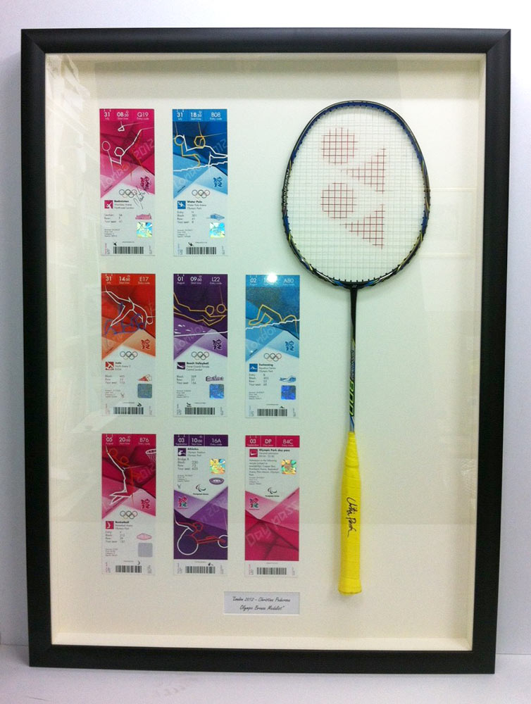 Olympics bespoke picture framing Olympics sport memorabilia